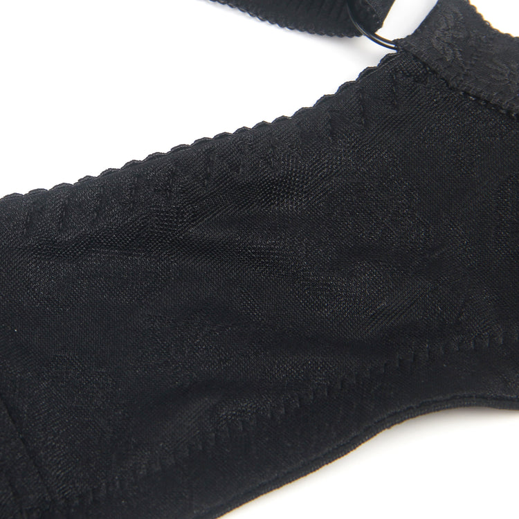 Soutien-gorge sexy en maille jacquard noir