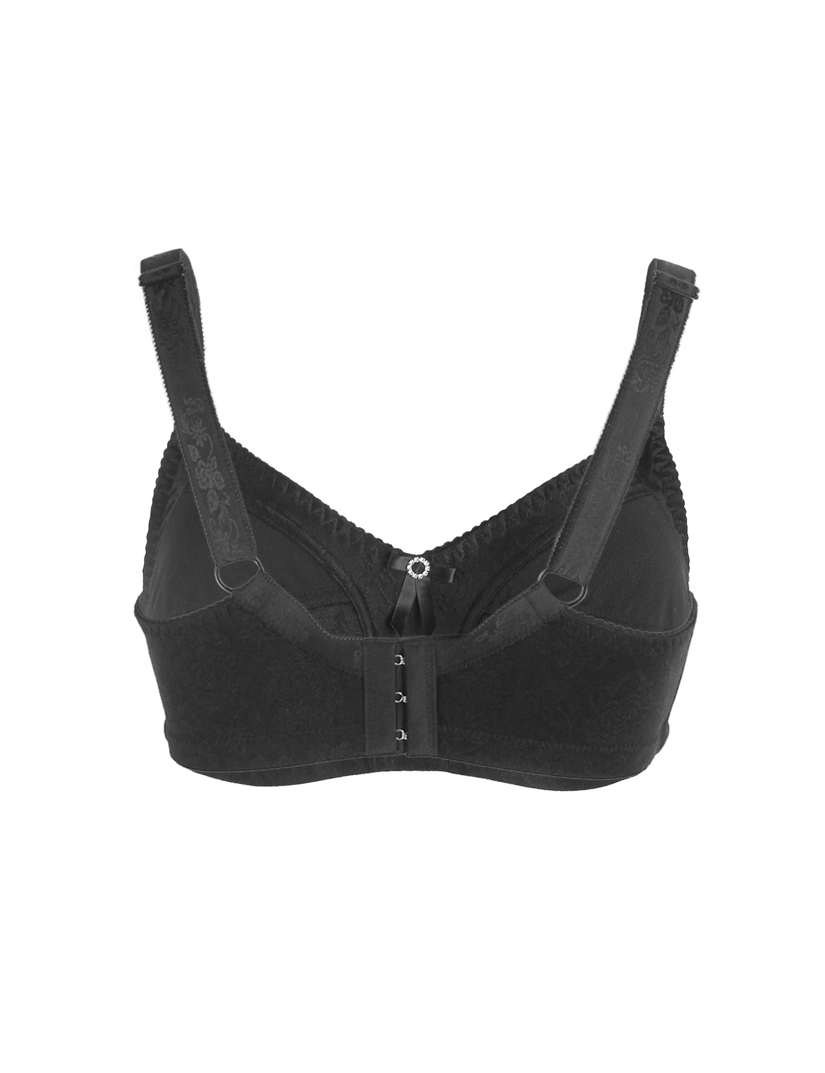 Soutien-gorge sexy en maille jacquard noir