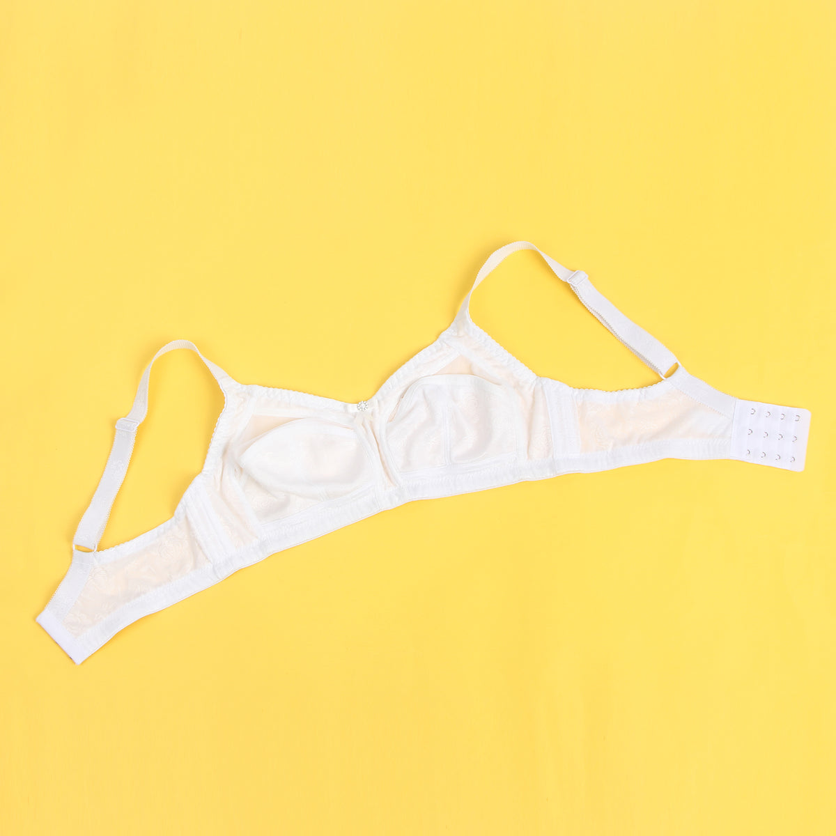 Soutien-gorge en maille jacquard blanche sexy