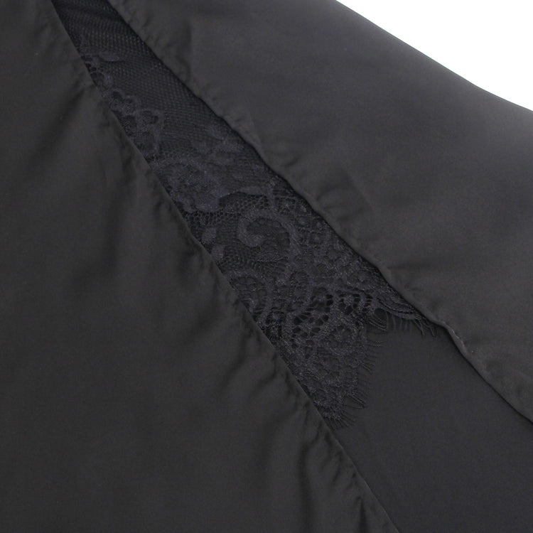 Chemise de nuit sexy à bretelles, dos nu et fendue