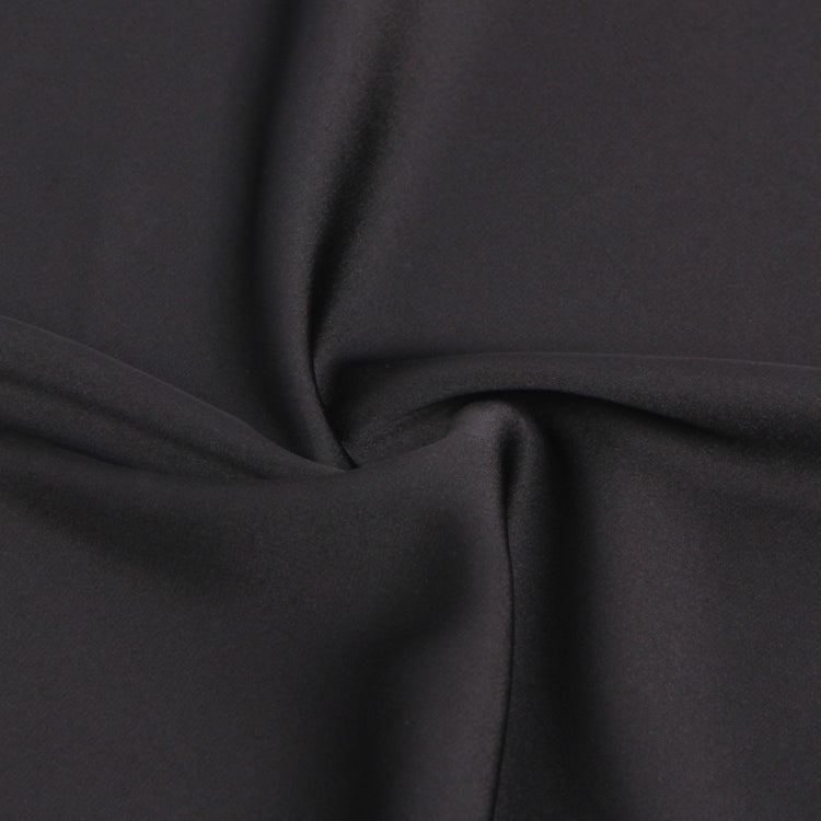 Chemise de nuit en dentelle de cils en satin sexy noir