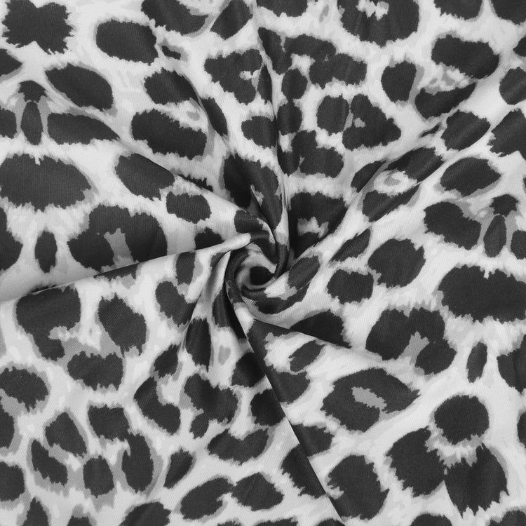 Nuisette en dentelle à imprimé léopard à col en V avec bretelle en fleurs