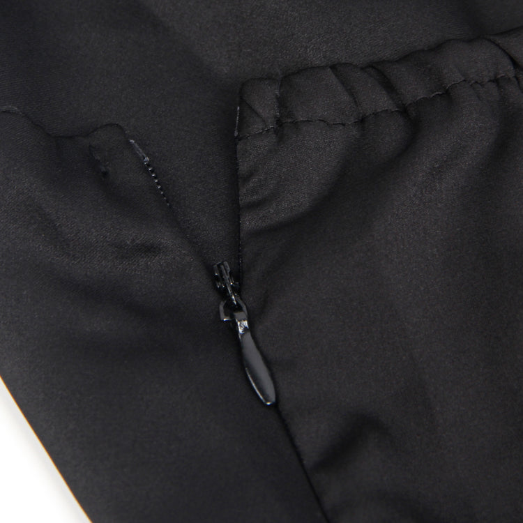 Chemise de nuit sexy à bretelles, dos nu et fendue