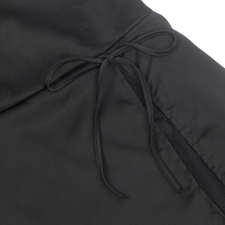 Chemise de nuit sexy à bretelles, dos nu et fendue
