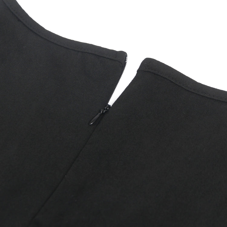 Body noir à décolleté croisé et coupe ajustée - Élégant et confortable