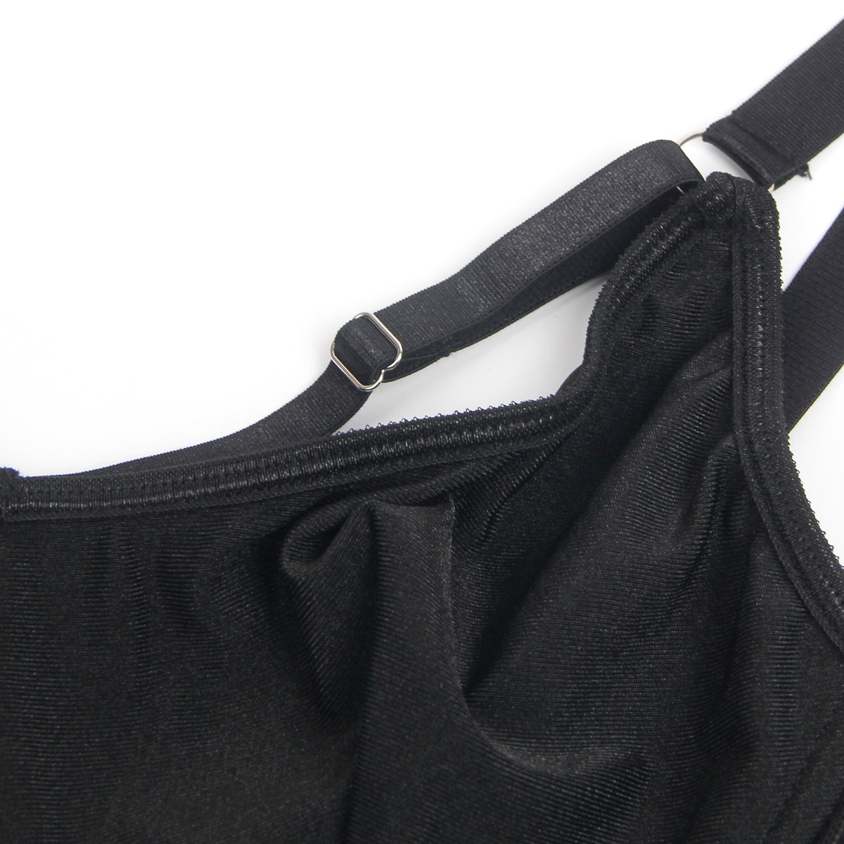 Ensemble Lingerie Noir Intense - Soutien-Gorge, Porte-Jarretelles et Culotte