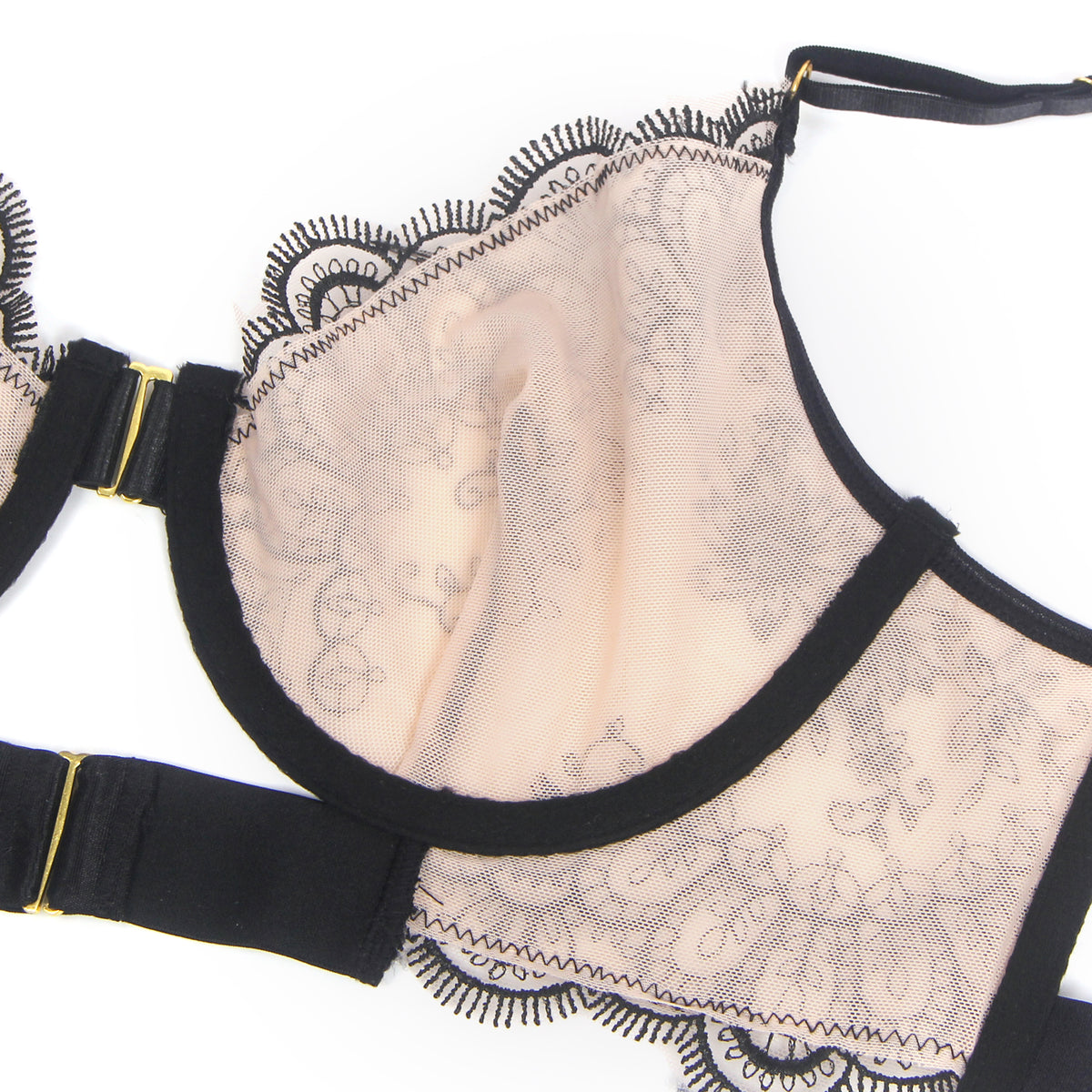 Ensemble Lingerie Sexy Dentelle - Soutien-Gorge, Porte-Jarretelles et Culotte