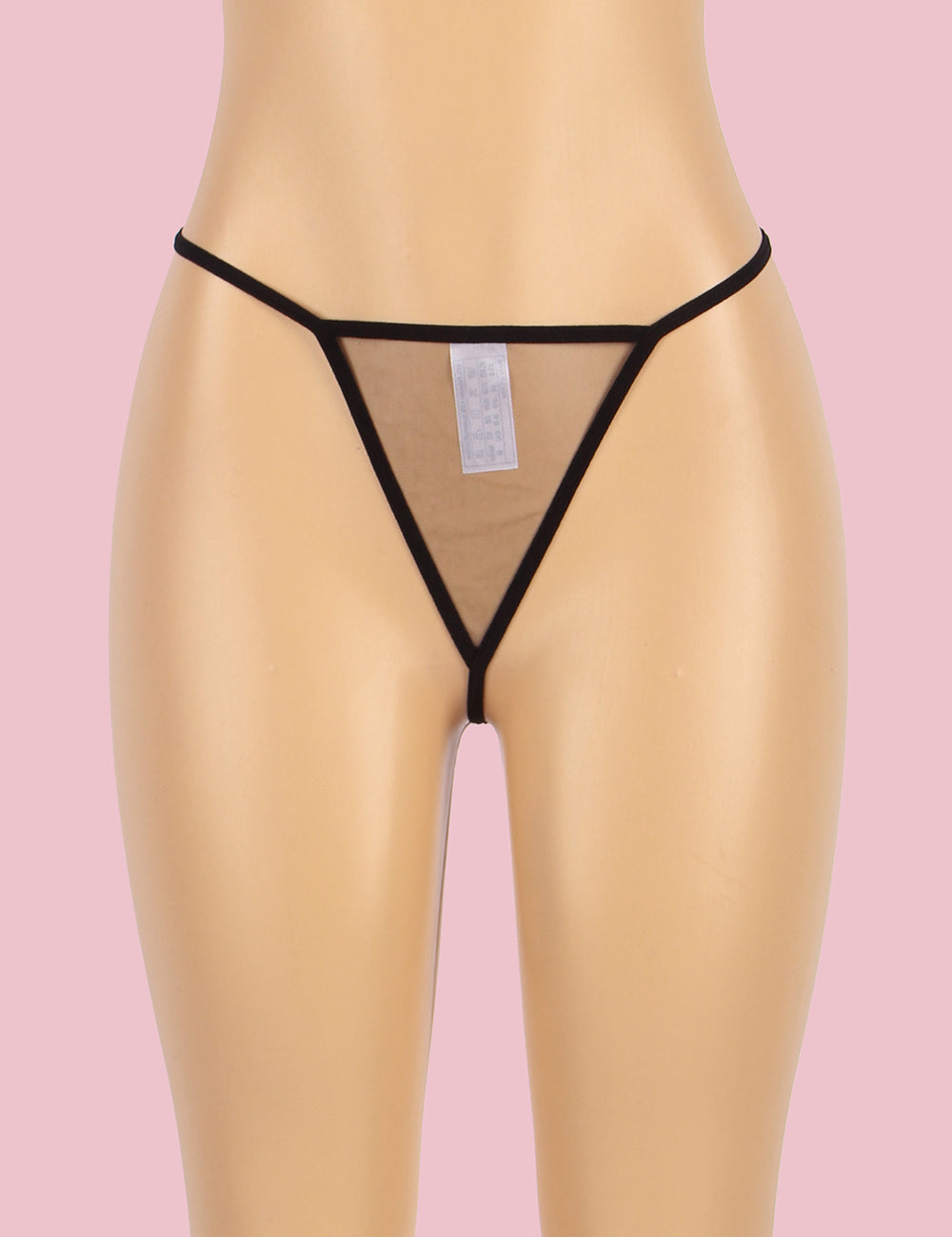 Nuisettes Noires en Fourrure à Manches Longues et Lingerie Teddy