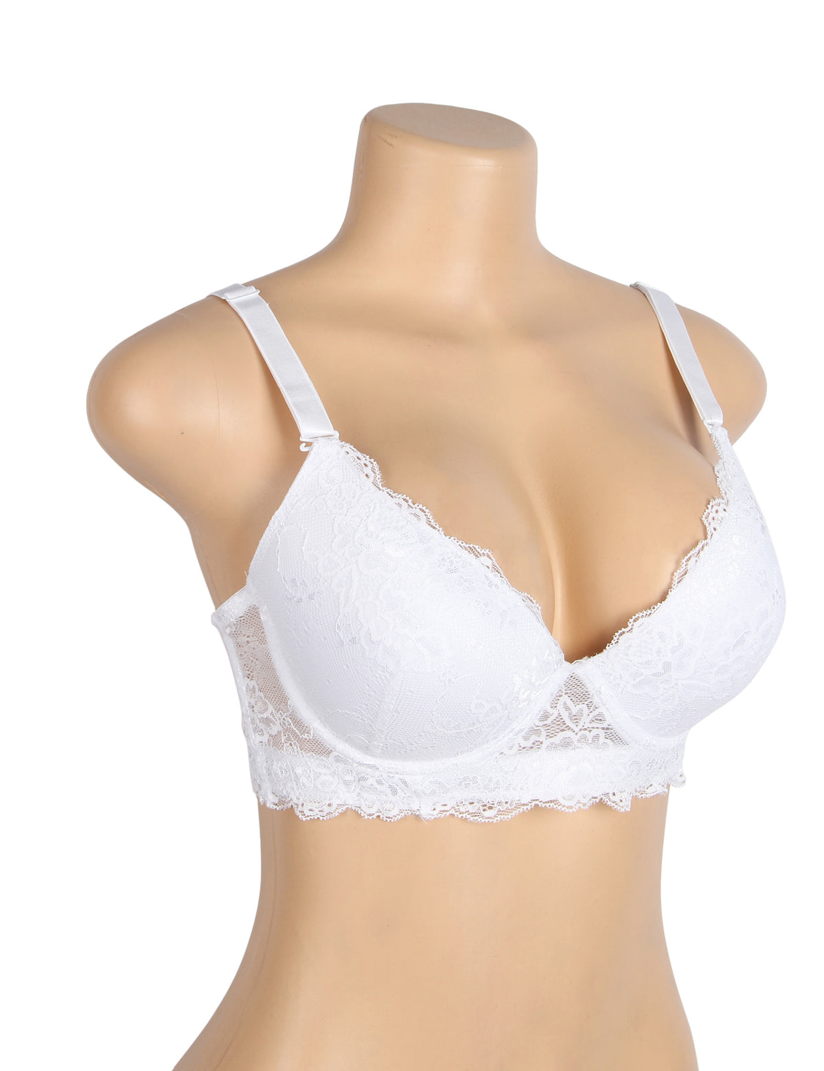 Soutien-gorge en dentelle blanche intemporelle